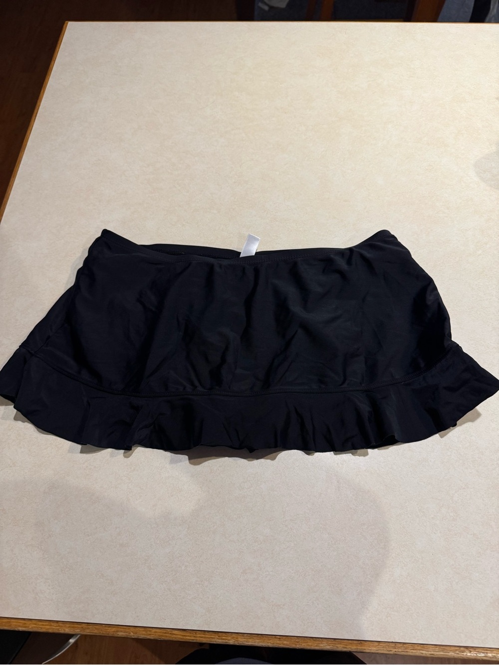 Hula Honey Black Ruffle Swim Skirt